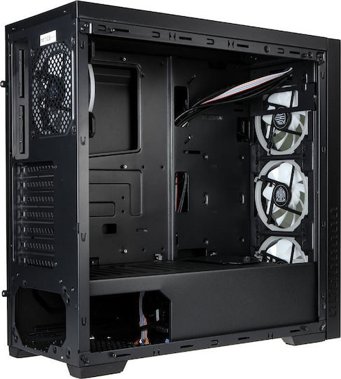 Kolink Horizon RGB Black Gaming Midi Tower Computer Case with Side Window Black