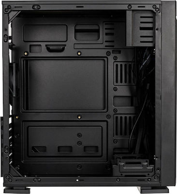 Kolink Inspire K1 Gaming Midi Tower Κουτί Υπολογιστή με Πλαϊνό Παράθυρο και RGB Φωτισμό Μαύρο