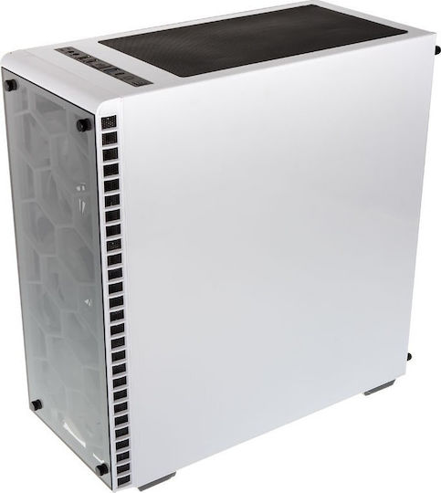 Kolink Observatory Gaming Midi Tower Κουτί Υπολογιστή με Πλαϊνό Παράθυρο και RGB Φωτισμό Λευκό