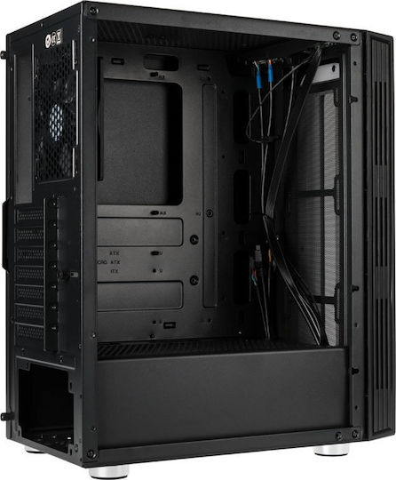 Kolink Nimbus Gaming Midi Tower Κουτί Υπολογιστή με RGB Φωτισμό Μαύρο