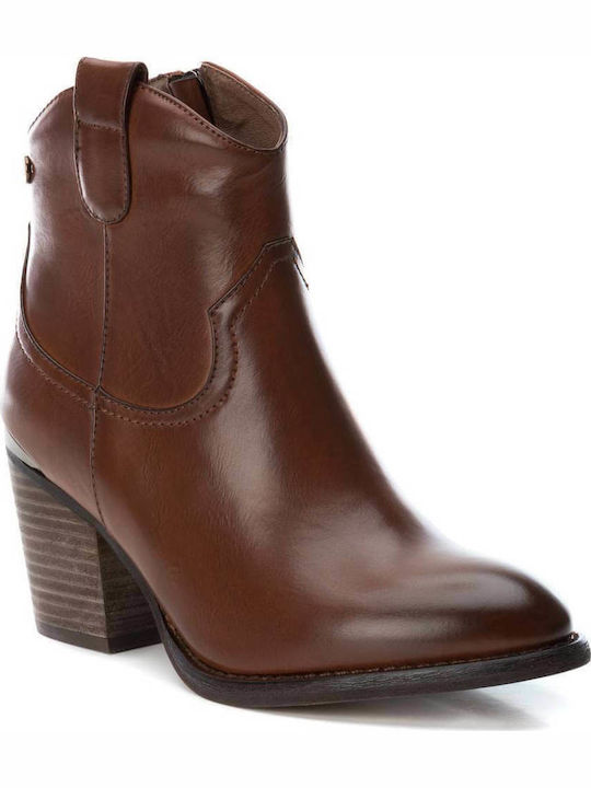 Xti Women's Cowboy Medium Heel Boots Camel