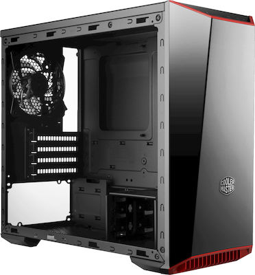 CoolerMaster Masterbox Lite 3.1 TG Mini Tower Κουτί Υπολογιστή με Πλαϊνό Παράθυρο Γκρι