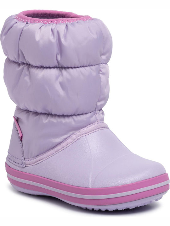 Winter Puff Anatomical Kids Snow Boots Lilac