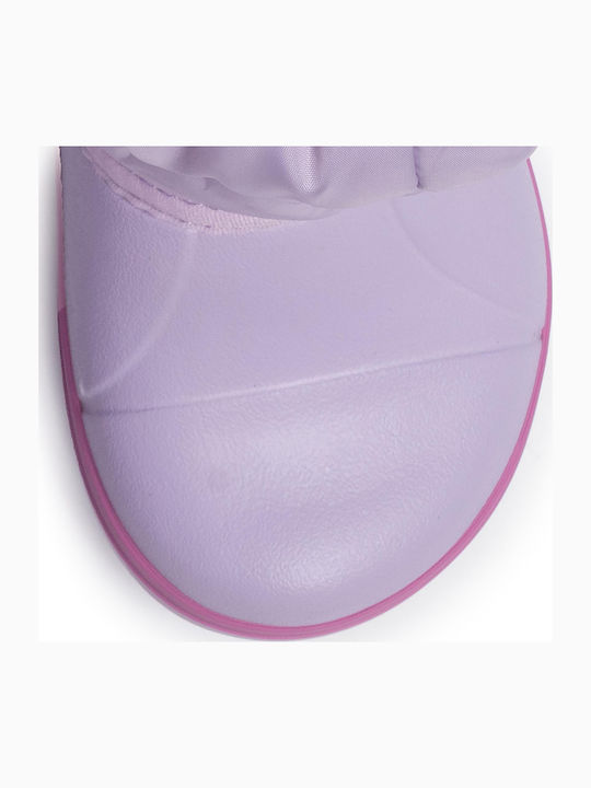 Winter Puff Anatomical Kids Snow Boots Lilac