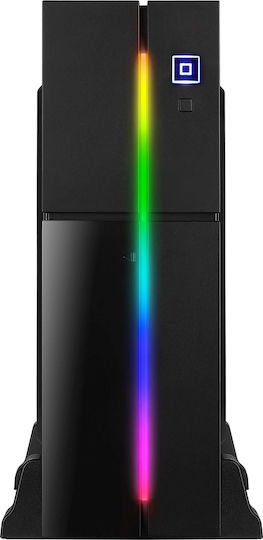 Aerocool Playa Slim Mini-Turm Computergehäuse mit RGB-Beleuchtung Schwarz