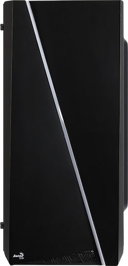 Aerocool Cylon Mini Gaming Mini Tower Κουτί Υπολογιστή με Πλαϊνό Παράθυρο και RGB Φωτισμό Μαύρο