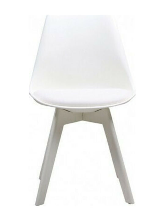 Martin-II Kitchen Polypropylene Chair White 52x49x82cm 2pcs
