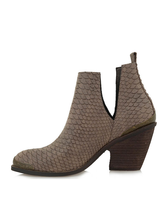 West 588 Women's Cowboy Boots with High Heel Brown