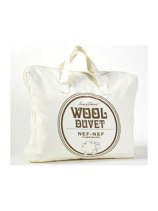 Nef-Nef Homeware Duvet Single Wool 160x220cm Wool 233 350 GSMGsm 10.5 togs Togs