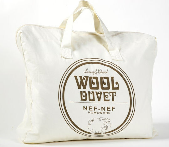 Nef-Nef Homeware Моно Завивка Вълнена 160x220см Вълна Бежова 350 GSM 10.5 Togs