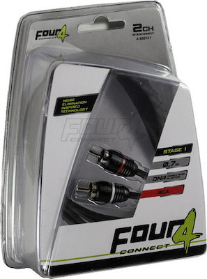 Four Connect 0.75m RCA male Cable (4-800151)