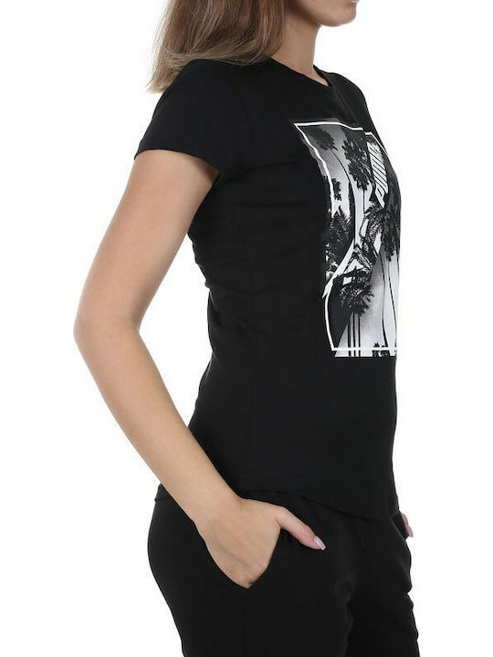 Puma Mjica Photo Tee Women's T-shirt Black