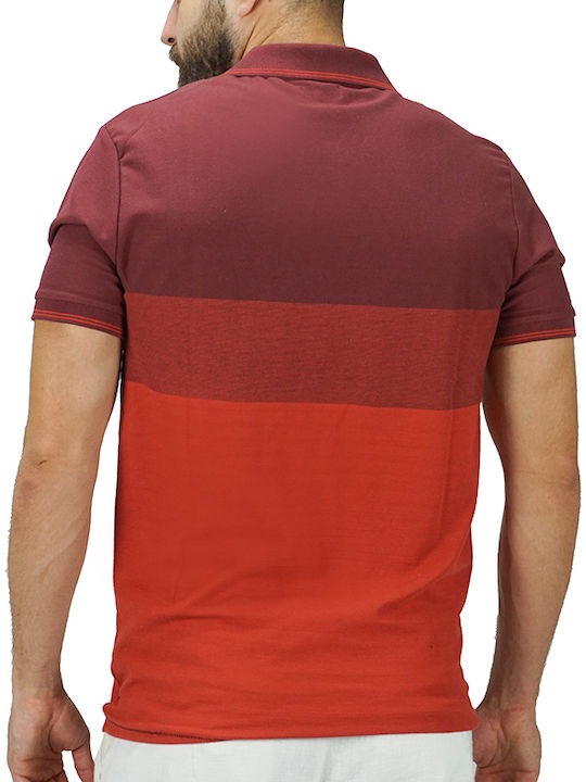 Jack & Jones Herren Kurzarmshirt Polo Rot