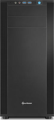 Sharkoon M25-V Midi Tower Computer Case Black