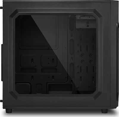 Sharkoon VG6-W Gaming Midi Tower Κουτί Υπολογιστή με Πλαϊνό Παράθυρο Κόκκινο