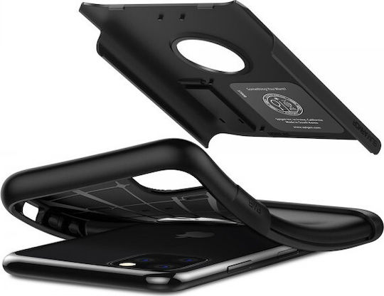 Spigen Slim Armor Back Cover Πλαστικό Μαύρο (iPhone 11 Pro)