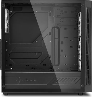 Sharkoon TG5 Gaming Midi Tower Κουτί Υπολογιστή με Πλαϊνό Παράθυρο Κόκκινο