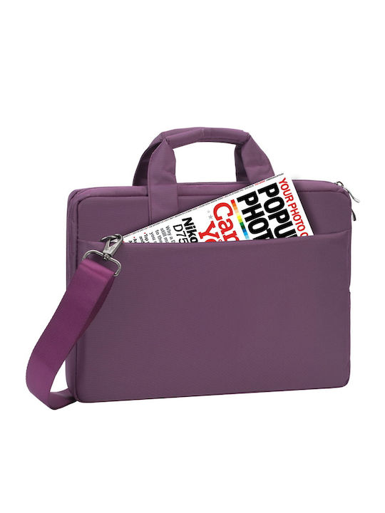 Rivacase Central 8221 Tasche Schulter / Handheld für Laptop 13.3" in Lila Farbe