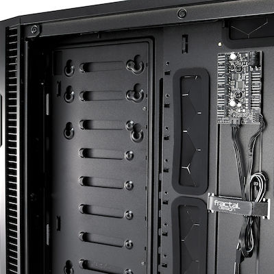 Fractal Design Define R6 Tempered Glass Midi Tower Κουτί Υπολογιστή με Πλαϊνό Παράθυρο Μαύρο