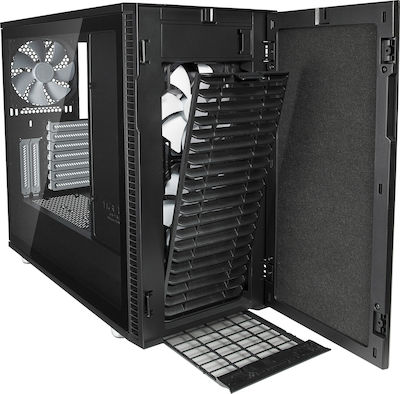 Fractal Design Define R6 Tempered Glass Midi Tower Κουτί Υπολογιστή με Πλαϊνό Παράθυρο Μαύρο