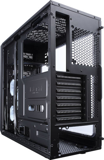 Fractal Design Focus G Геймърско Midi Tower Компютърна Кутия с Страничен Прозорец Черен