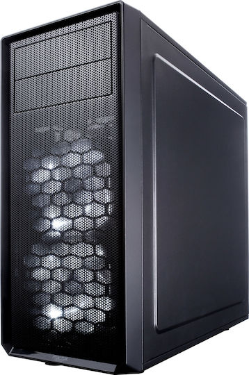Fractal Design Focus G Геймърско Midi Tower Компютърна Кутия с Страничен Прозорец Черен
