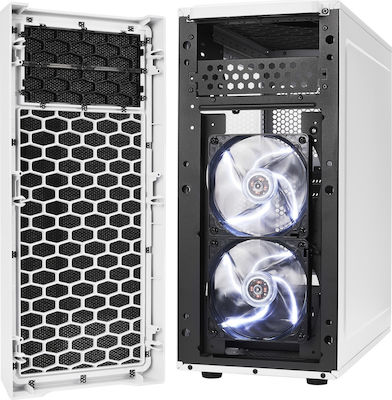 Fractal Design Focus G Midi Tower Computer Case with Window Panel White