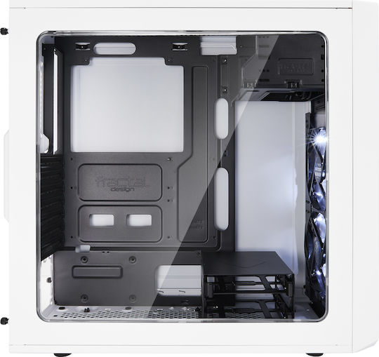 Fractal Design Focus G Midi Tower Κουτί Υπολογιστή με Πλαϊνό Παράθυρο Λευκό