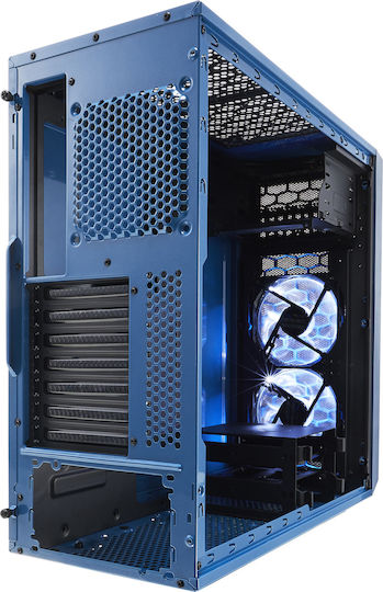 Fractal Design Focus G Midi Tower Κουτί Υπολογιστή με Πλαϊνό Παράθυρο Μπλε