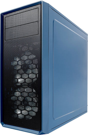 Fractal Design Focus G Midi Tower Κουτί Υπολογιστή με Πλαϊνό Παράθυρο Μπλε