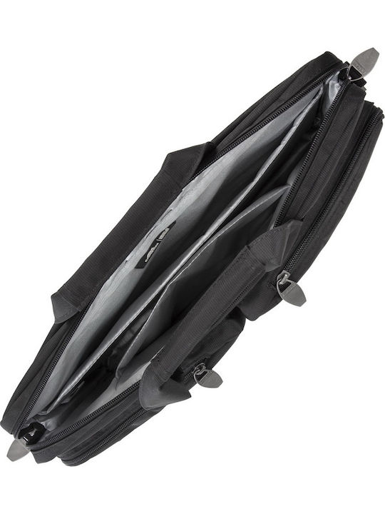 Rivacase Tiergarten 8530 Αδιάβροχη Τσάντα Ώμου / Χειρός για Laptop 16" σε Μαύρο χρώμα