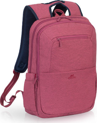 Rivacase Suzuka 7760 Wasserdicht Tasche Rucksack für Laptop 15.6" in Rot Farbe