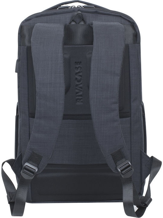 Rivacase Biscayne 8365 Τσάντα Πλάτης για Laptop 17.3" με Θύρα USB σε Μαύρο χρώμα