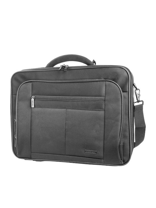 Natec Boxer Αδιάβροχη Τσάντα Ώμου / Χειρός για Laptop 15.6" σε Μαύρο χρώμα