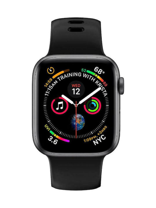 Spigen Air Fit Λουράκι Σιλικόνης με Pin Μαύρο (Apple (Apple Watch 42/44/45mm/Ultra 49mm)