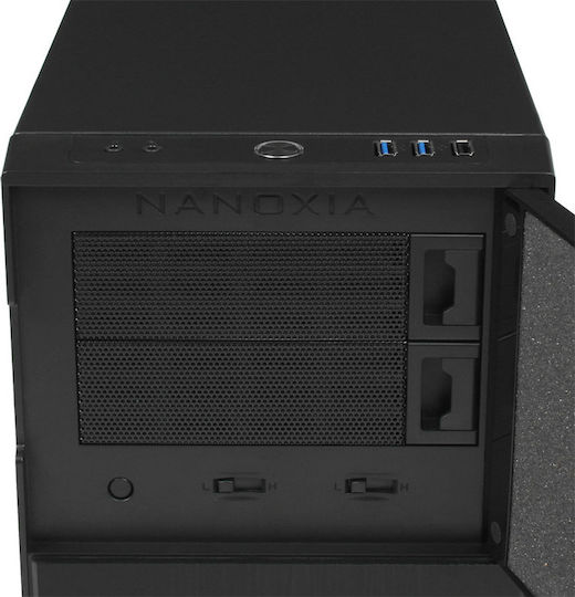 Nanoxia Deep Silence 4 Mini Tower Κουτί Υπολογιστή Dark Black