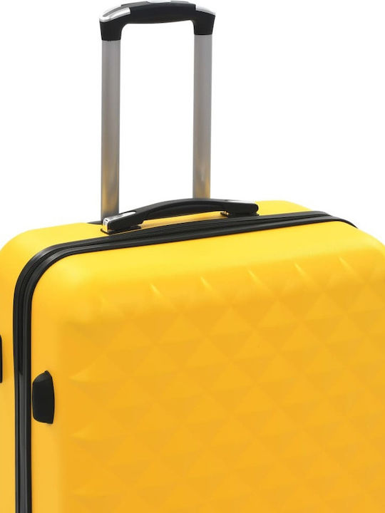 vidaXL Valize De Călătorie Tough Galbene De Înălțime Maximă 76cm Cu 4 Roți Set 3 Buc