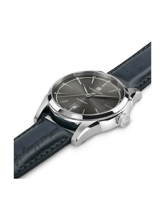 Hamilton American Classic Spirit Of Liberty Auto Automatic Watch with Leather Strap Blue