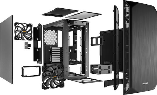 Be Quiet Pure Base 500 Midi Tower Κουτί Υπολογιστή Μαύρο