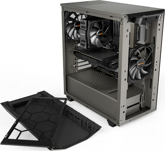 Be Quiet Pure Base 500 Midi Tower Κουτί Υπολογιστή Metallic Gray