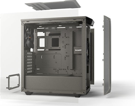 Be Quiet Pure Base 500 Midi Tower Κουτί Υπολογιστή Metallic Gray