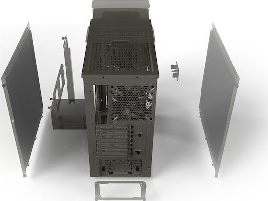 Be Quiet Pure Base 500 Midi Tower Κουτί Υπολογιστή Metallic Gray