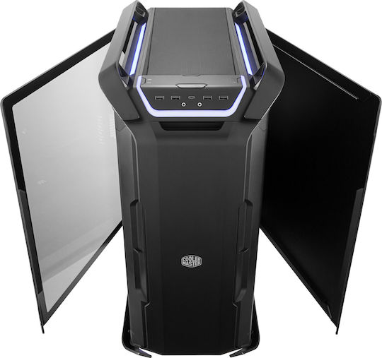 CoolerMaster Cosmos C700P Gaming Full Tower Κουτί Υπολογιστή με Πλαϊνό Παράθυρο και RGB Φωτισμό Μαύρο
