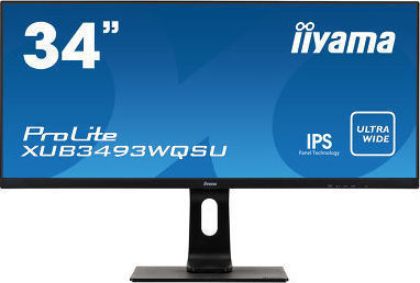 Iiyama ProLite XUB3493WQSU-B1 Ultrawide IPS Monitor 34" QHD 3440x1440 with Response Time 4ms GTG