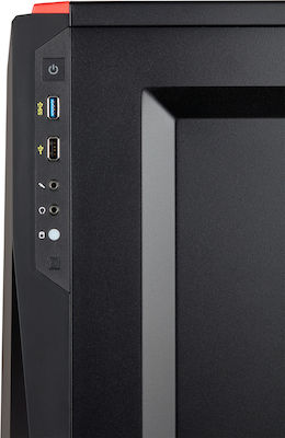 Corsair Carbide Spec-04 Midi Tower Κουτί Υπολογιστή με Πλαϊνό Παράθυρο Black/Red