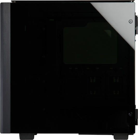 Corsair Obsidian Series 500D RGB SE Premium Геймърско бюро Midi Tower Компютърна кутия със страничен прозорец Черен
