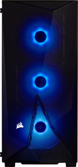 Corsair Carbide Spec Delta RGB Gaming Midi Tower Κουτί Υπολογιστή με Πλαϊνό Παράθυρο Μαύρο