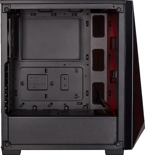 Corsair Carbide Spec Delta RGB Gaming Midi Tower Κουτί Υπολογιστή με Πλαϊνό Παράθυρο Μαύρο