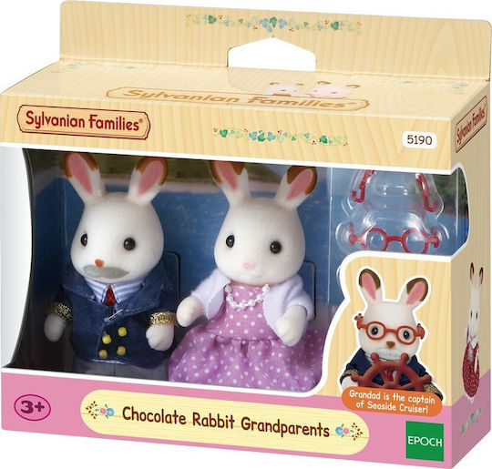 Epoch Toys Miniature Toy Chocolate Rabbit Grandparents Sylvanian Families for 3+ Years Old 5.5cm (Various Designs/Assortments of Designs) 1pc