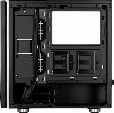 Corsair Carbide Spec-06 RGB Tempered Glass Gaming Midi Tower Κουτί Υπολογιστή με Πλαϊνό Παράθυρο Μαύρο